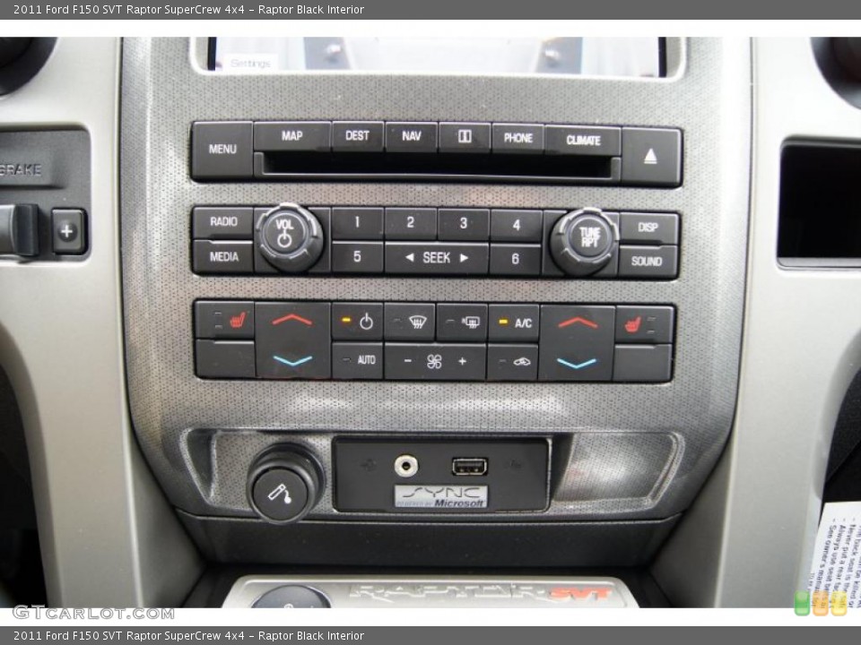 Raptor Black Interior Controls for the 2011 Ford F150 SVT Raptor SuperCrew 4x4 #46047269