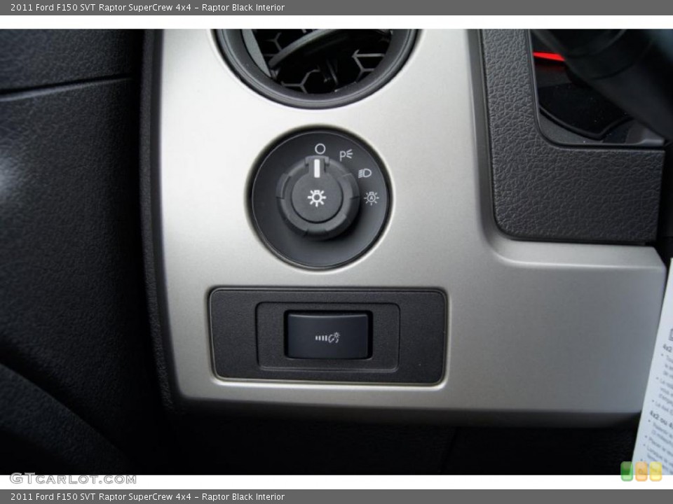 Raptor Black Interior Controls for the 2011 Ford F150 SVT Raptor SuperCrew 4x4 #46047290
