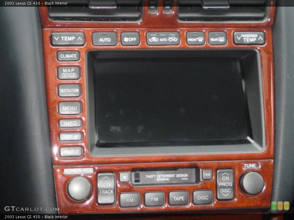 Black Interior Controls for the 2003 Lexus GS 430 #46047470