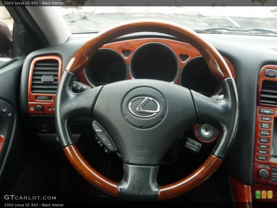 Black Interior Steering Wheel for the 2003 Lexus GS 430 #46047500