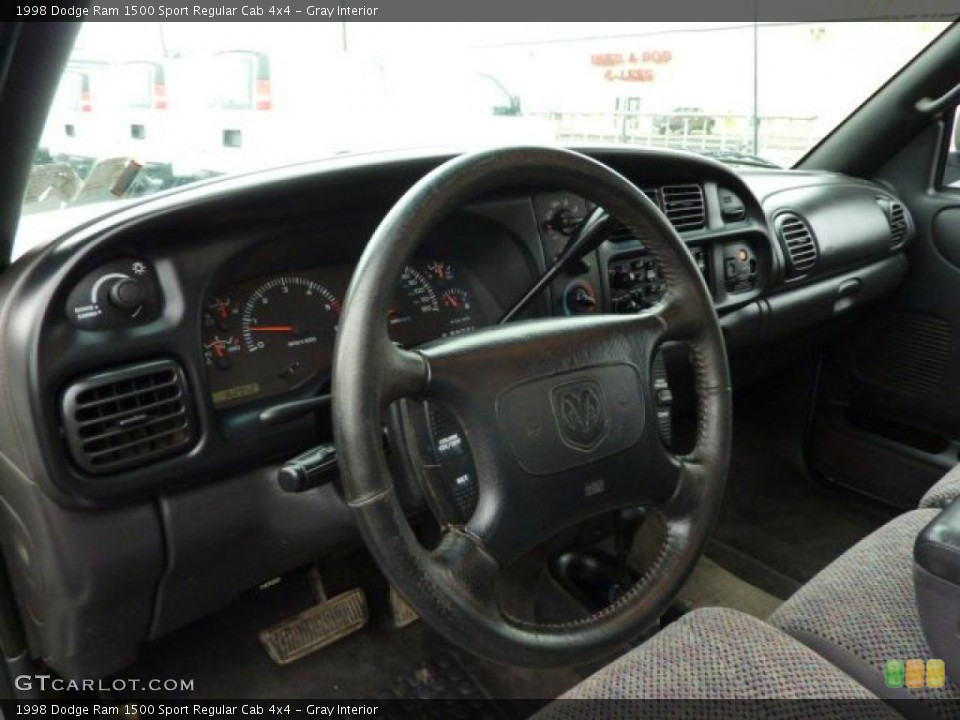 Gray Interior Steering Wheel for the 1998 Dodge Ram 1500 Sport Regular Cab 4x4 #46048535