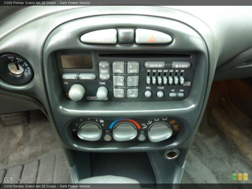 Dark Pewter Interior Controls for the 2000 Pontiac Grand Am SE Coupe #46048601