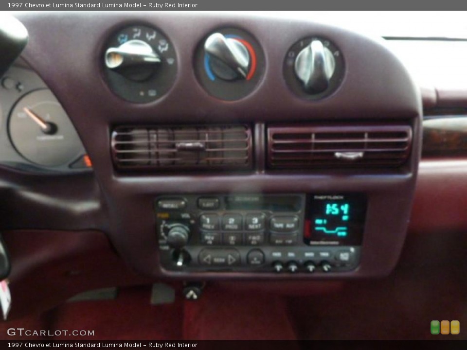 Ruby Red Interior Controls for the 1997 Chevrolet Lumina  #46048841