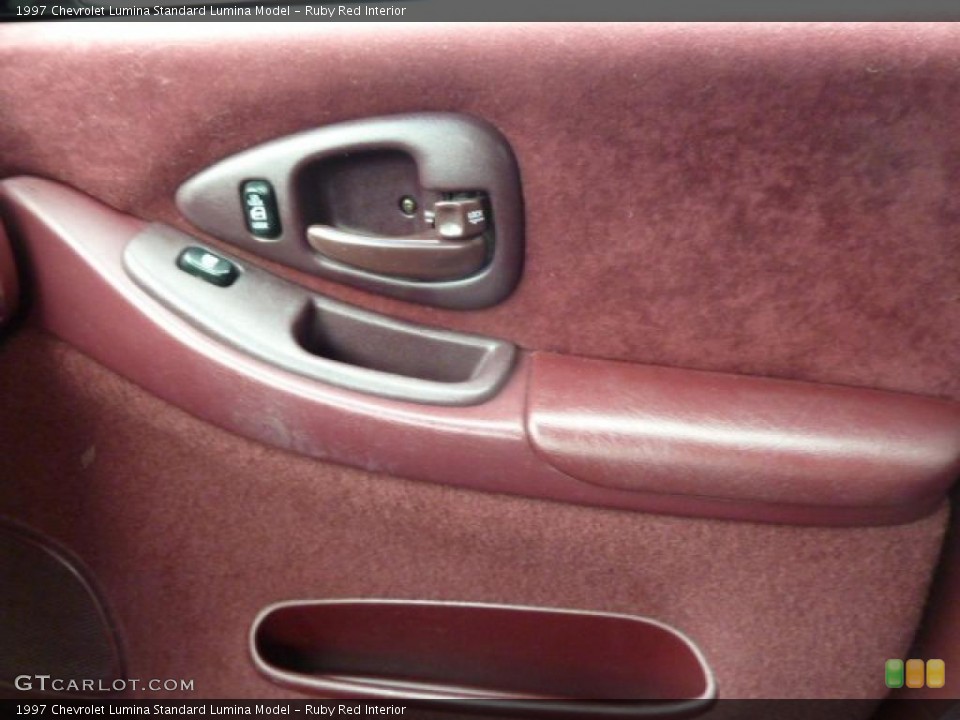 Ruby Red Interior Controls for the 1997 Chevrolet Lumina  #46048847