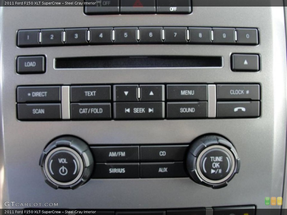 Steel Gray Interior Controls for the 2011 Ford F150 XLT SuperCrew #46051618