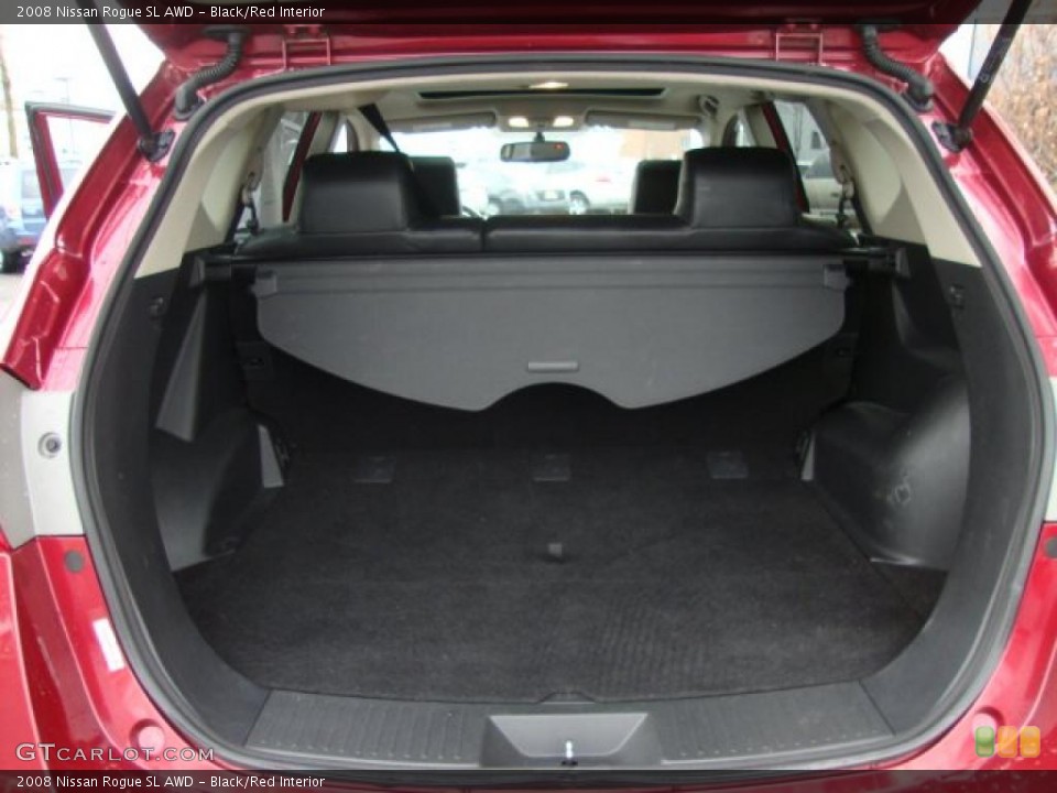 Black/Red Interior Trunk for the 2008 Nissan Rogue SL AWD #46052452