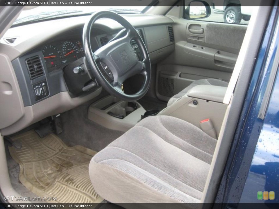Taupe Interior Prime Interior for the 2003 Dodge Dakota SLT Quad Cab #46053616