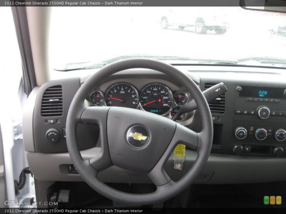 Dark Titanium Interior Dashboard for the 2011 Chevrolet Silverado 2500HD Regular Cab Chassis #46054279