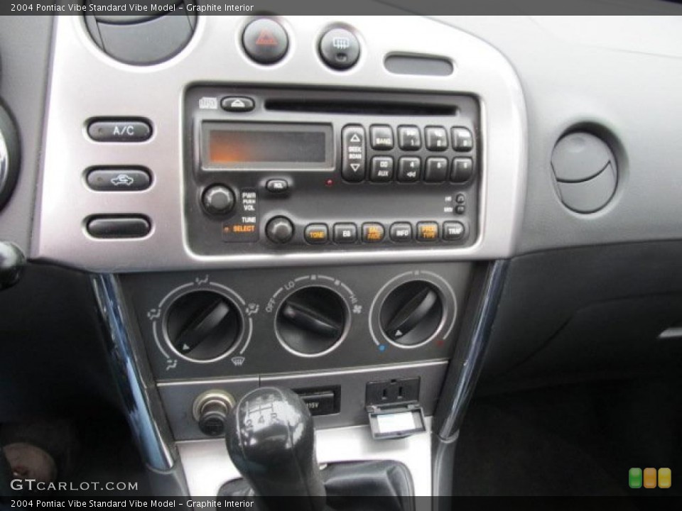 Graphite Interior Controls for the 2004 Pontiac Vibe  #46055306