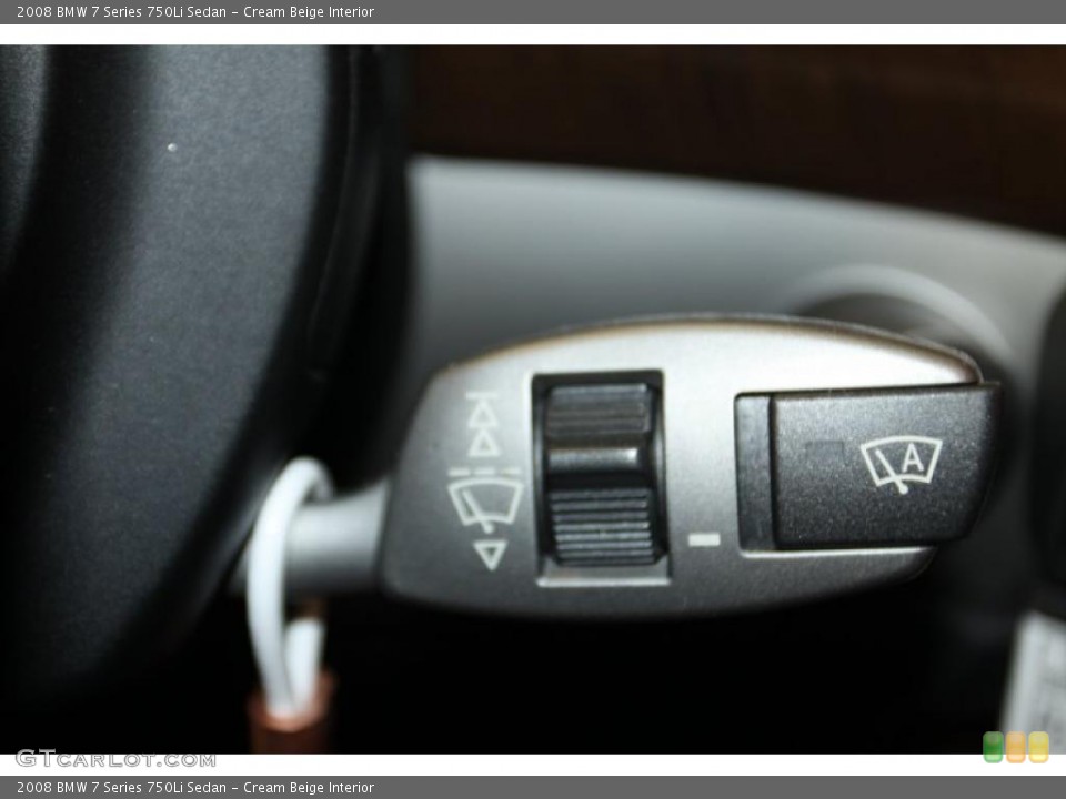 Cream Beige Interior Controls for the 2008 BMW 7 Series 750Li Sedan #46055621