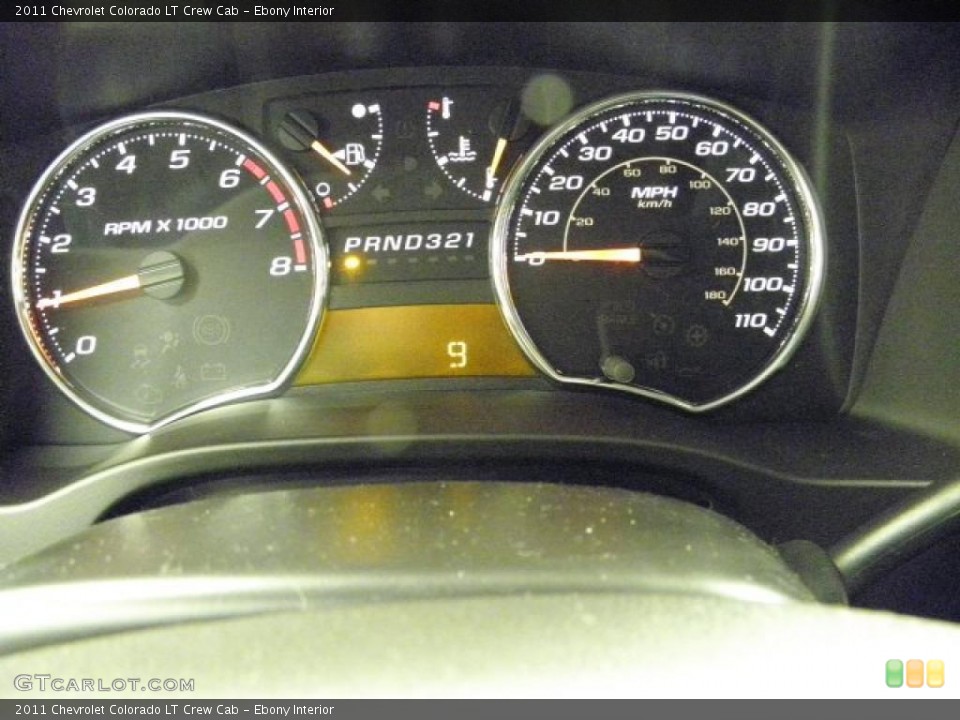 Ebony Interior Gauges for the 2011 Chevrolet Colorado LT Crew Cab #46058384