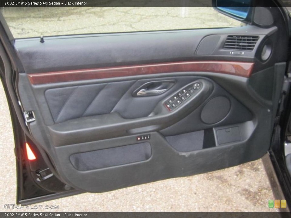 Black Interior Door Panel for the 2002 BMW 5 Series 540i Sedan #46060074