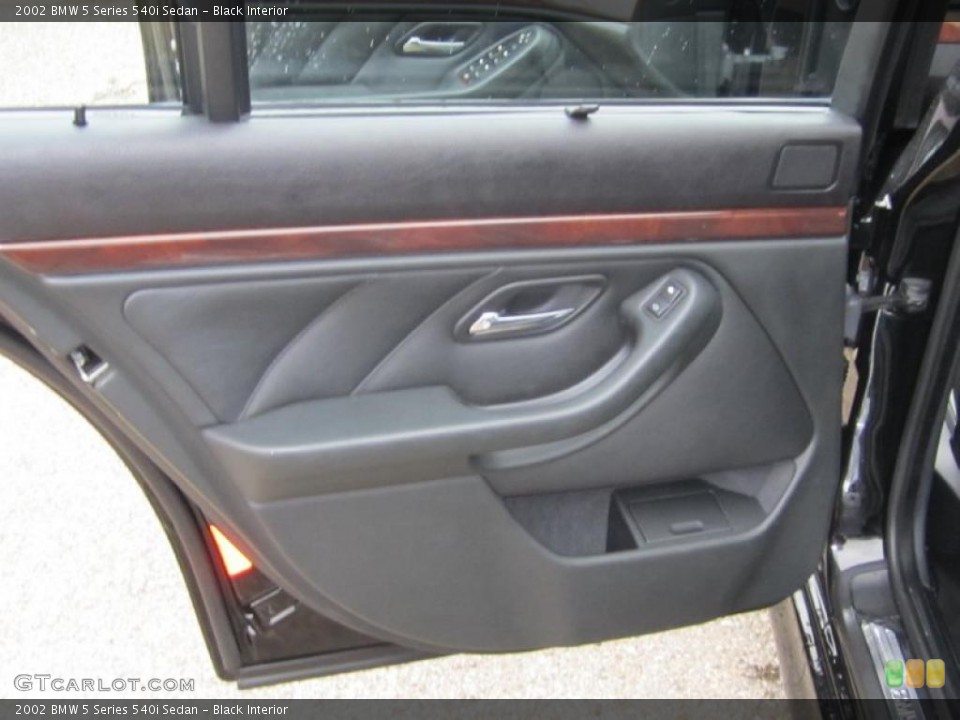 Black Interior Door Panel for the 2002 BMW 5 Series 540i Sedan #46060080