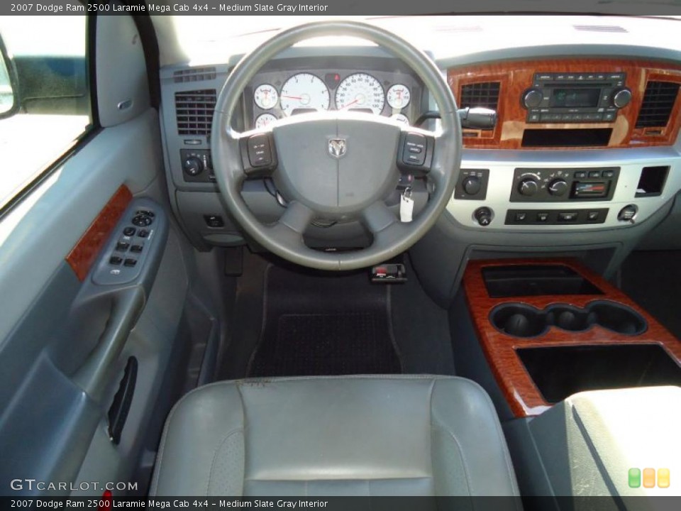 Medium Slate Gray Interior Dashboard for the 2007 Dodge Ram 2500 Laramie Mega Cab 4x4 #46063290