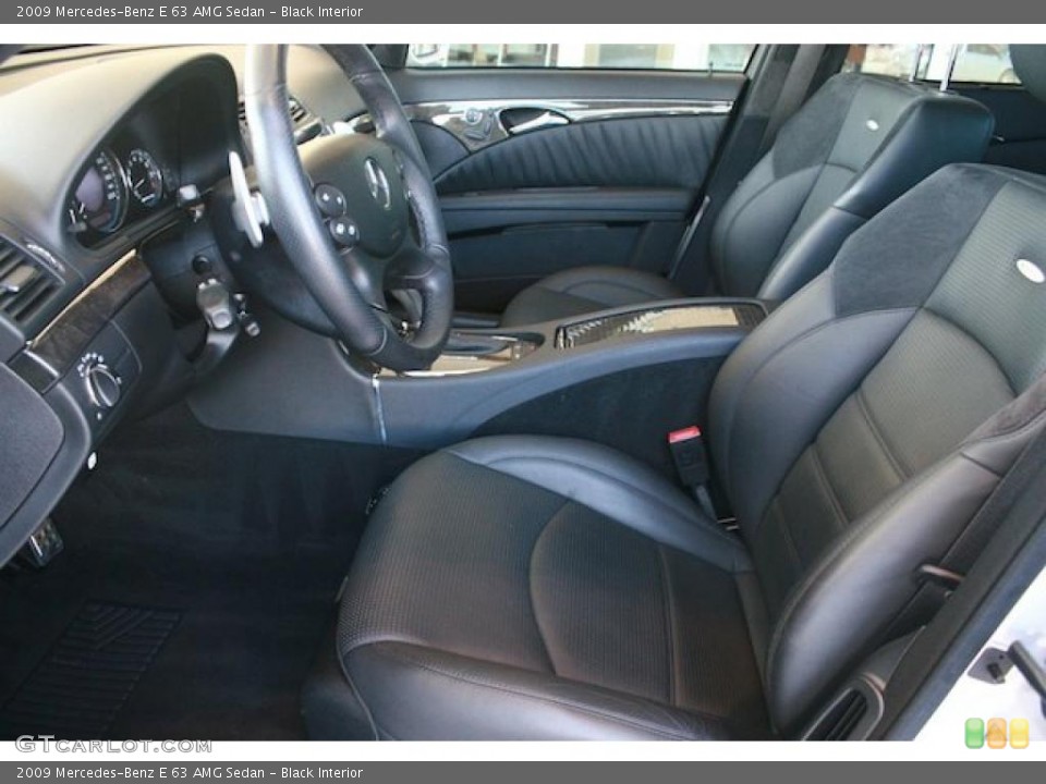 Black Interior Photo for the 2009 Mercedes-Benz E 63 AMG Sedan #46064184