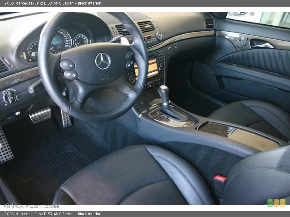 Black Interior Prime Interior for the 2009 Mercedes-Benz E 63 AMG Sedan #46064373