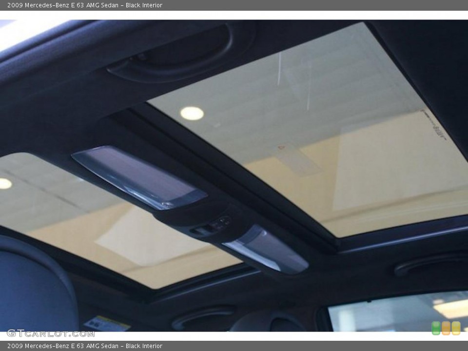 Black Interior Sunroof for the 2009 Mercedes-Benz E 63 AMG Sedan #46064448