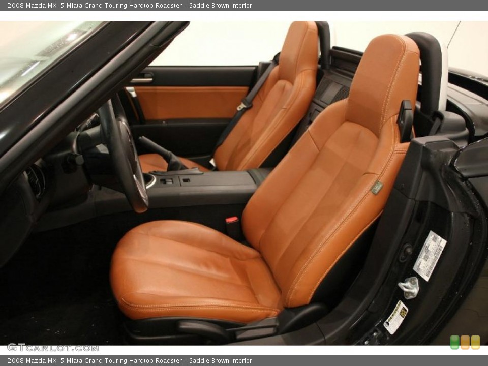 Saddle Brown Interior Photo for the 2008 Mazda MX-5 Miata Grand Touring Hardtop Roadster #46065009
