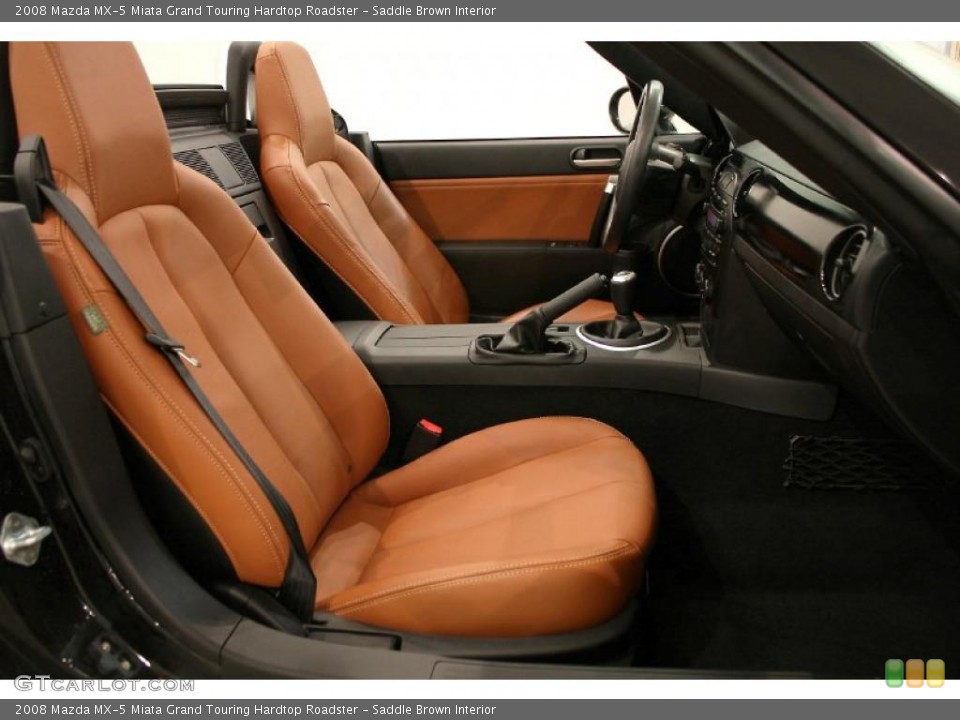 Saddle Brown Interior Photo for the 2008 Mazda MX-5 Miata Grand Touring Hardtop Roadster #46065129