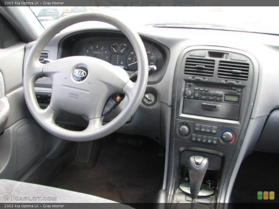 Gray Interior Dashboard for the 2003 Kia Optima LX #46067671