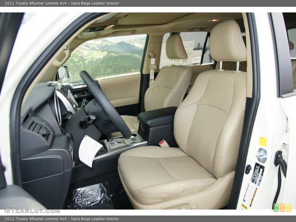 Sand Beige Leather Interior Photo for the 2011 Toyota 4Runner Limited 4x4 #46072309