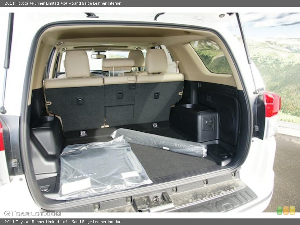Sand Beige Leather Interior Trunk for the 2011 Toyota 4Runner Limited 4x4 #46072315