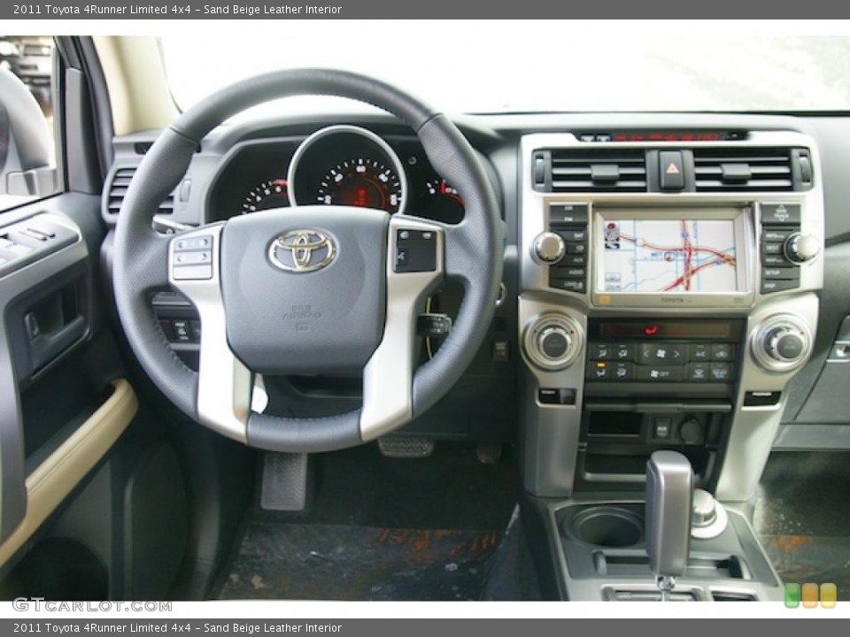 Sand Beige Leather Interior Dashboard for the 2011 Toyota 4Runner Limited 4x4 #46072321