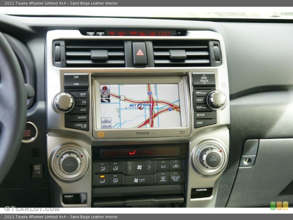 Sand Beige Leather Interior Navigation for the 2011 Toyota 4Runner Limited 4x4 #46072327