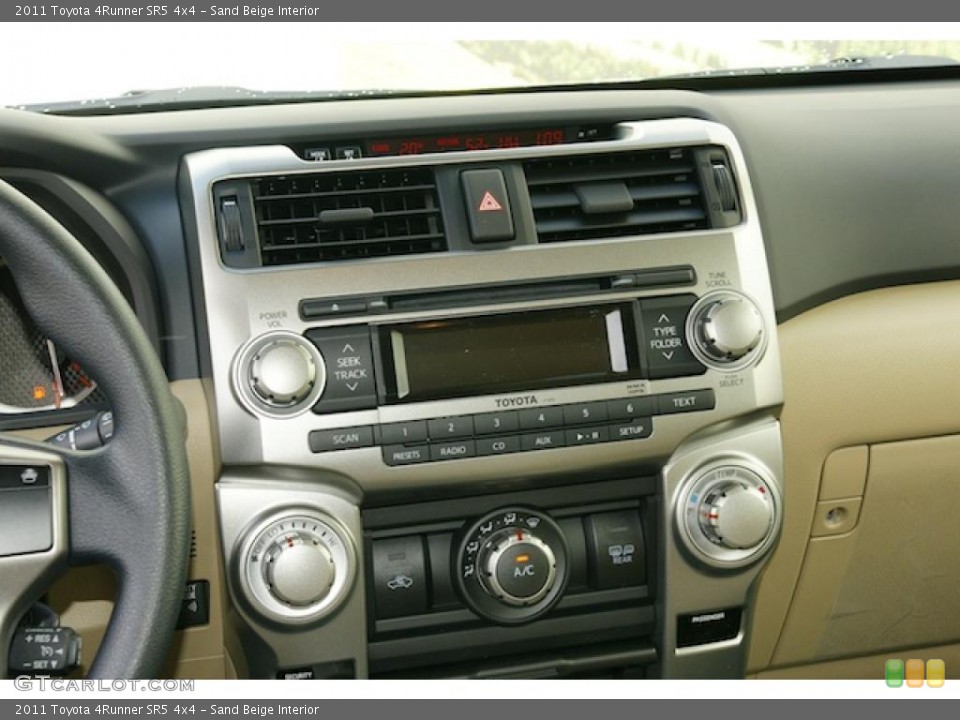 Sand Beige Interior Controls for the 2011 Toyota 4Runner SR5 4x4 #46072474