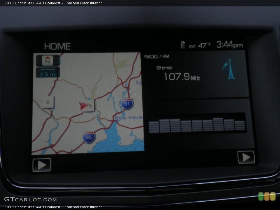 Charcoal Black Interior Navigation for the 2010 Lincoln MKT AWD EcoBoost #46072501
