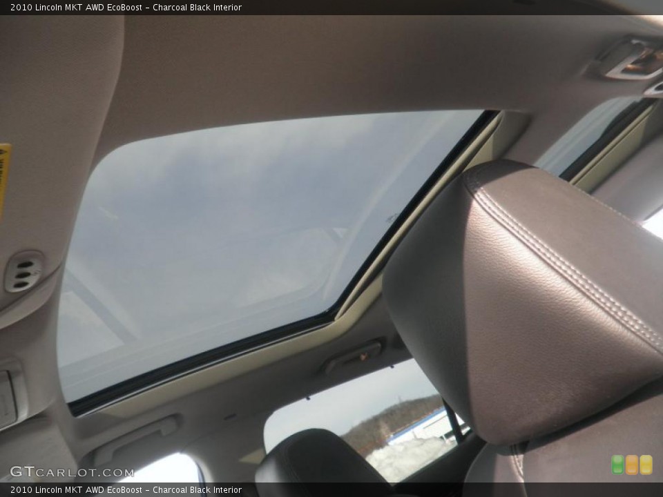 Charcoal Black Interior Sunroof for the 2010 Lincoln MKT AWD EcoBoost #46072507
