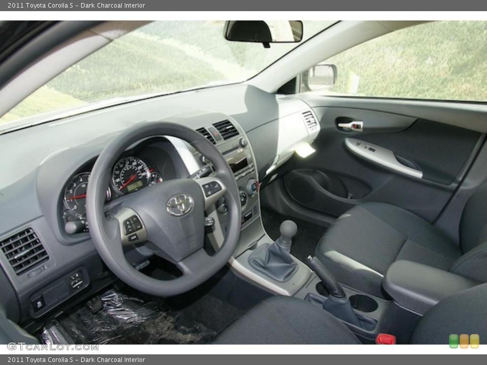 Dark Charcoal Interior Dashboard for the 2011 Toyota Corolla S #46072873