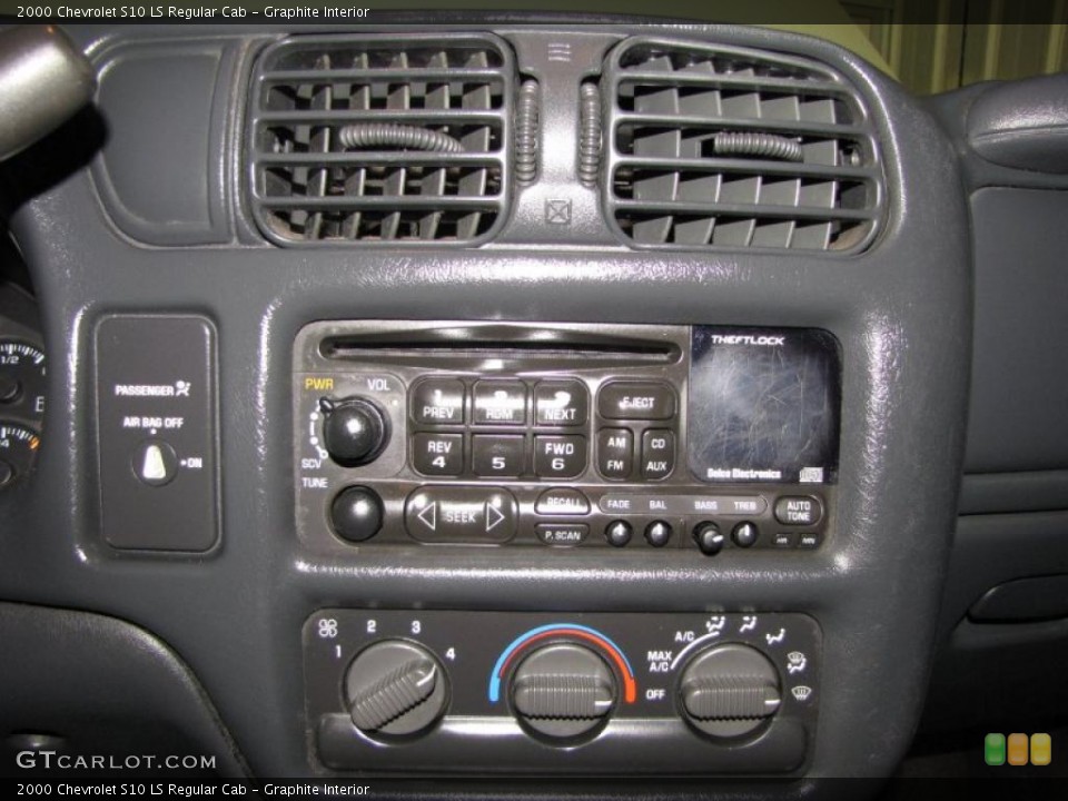 Graphite Interior Controls for the 2000 Chevrolet S10 LS Regular Cab #46073229