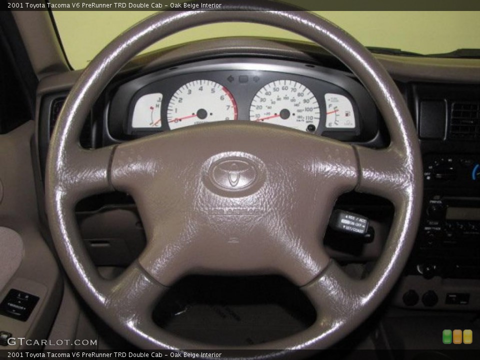 Oak Beige Interior Steering Wheel for the 2001 Toyota Tacoma V6 PreRunner TRD Double Cab #46074340