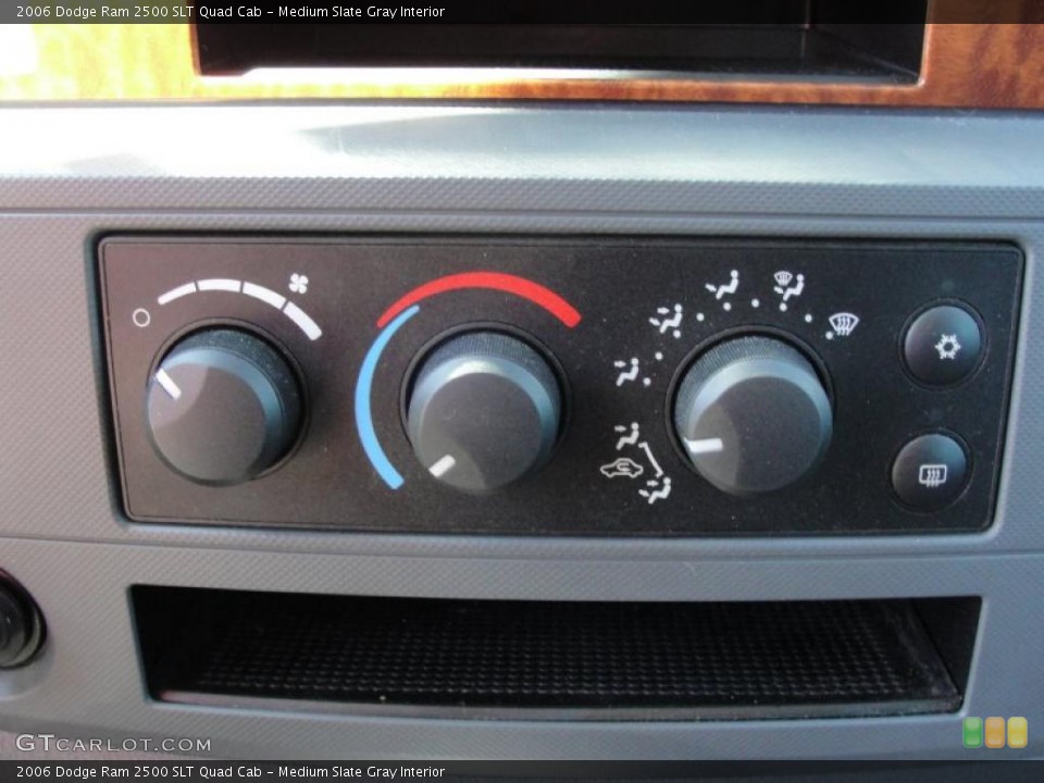 Medium Slate Gray Interior Controls for the 2006 Dodge Ram 2500 SLT Quad Cab #46075046