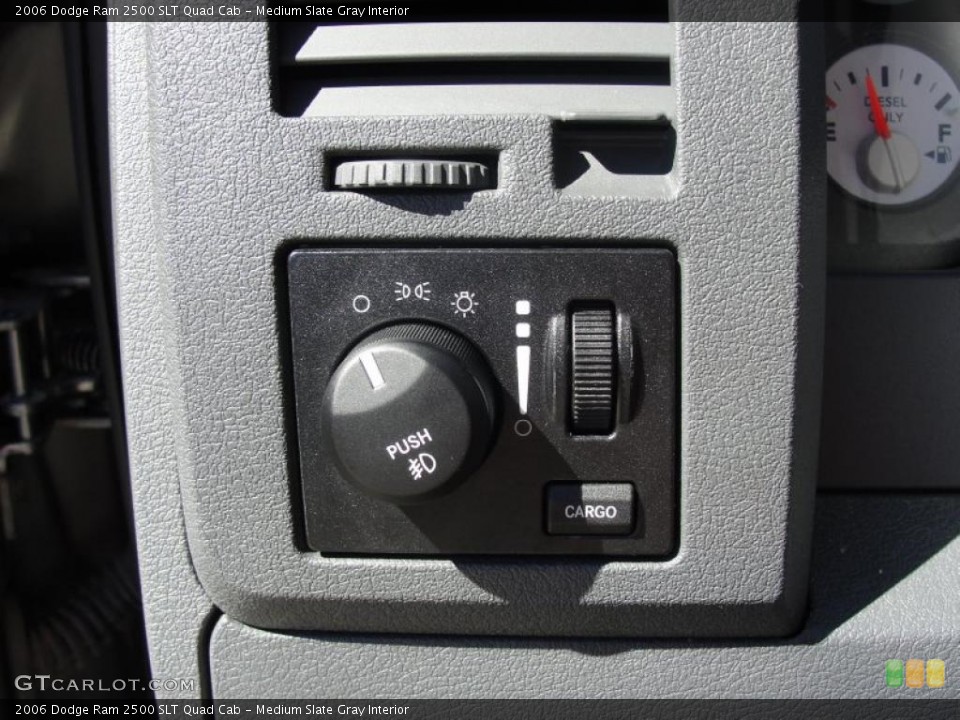Medium Slate Gray Interior Controls for the 2006 Dodge Ram 2500 SLT Quad Cab #46075286
