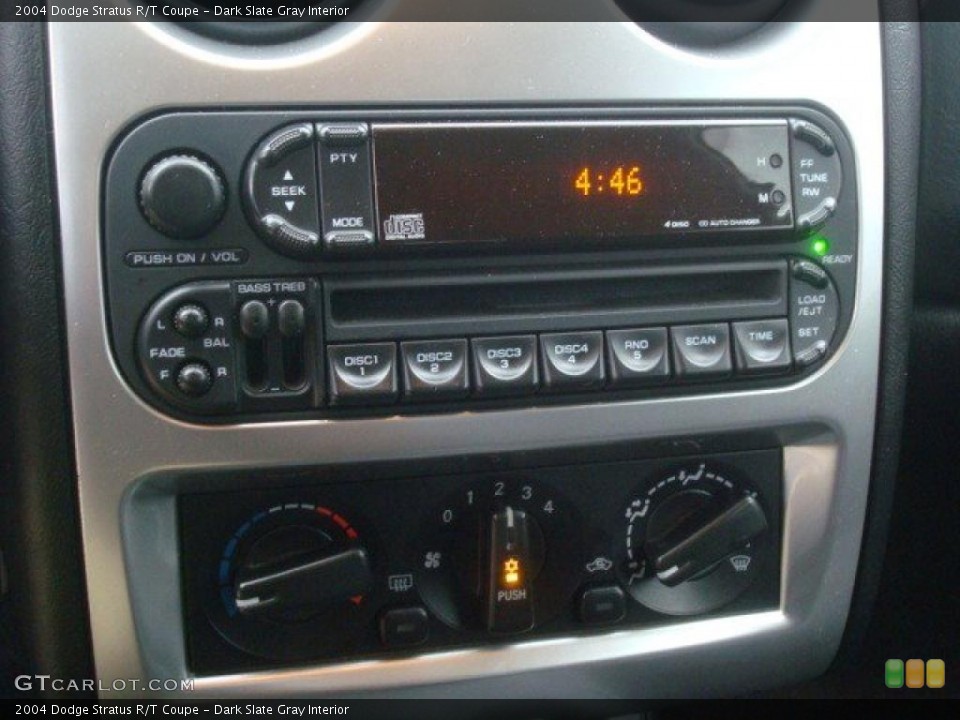 Dark Slate Gray Interior Controls for the 2004 Dodge Stratus R/T Coupe #46075439