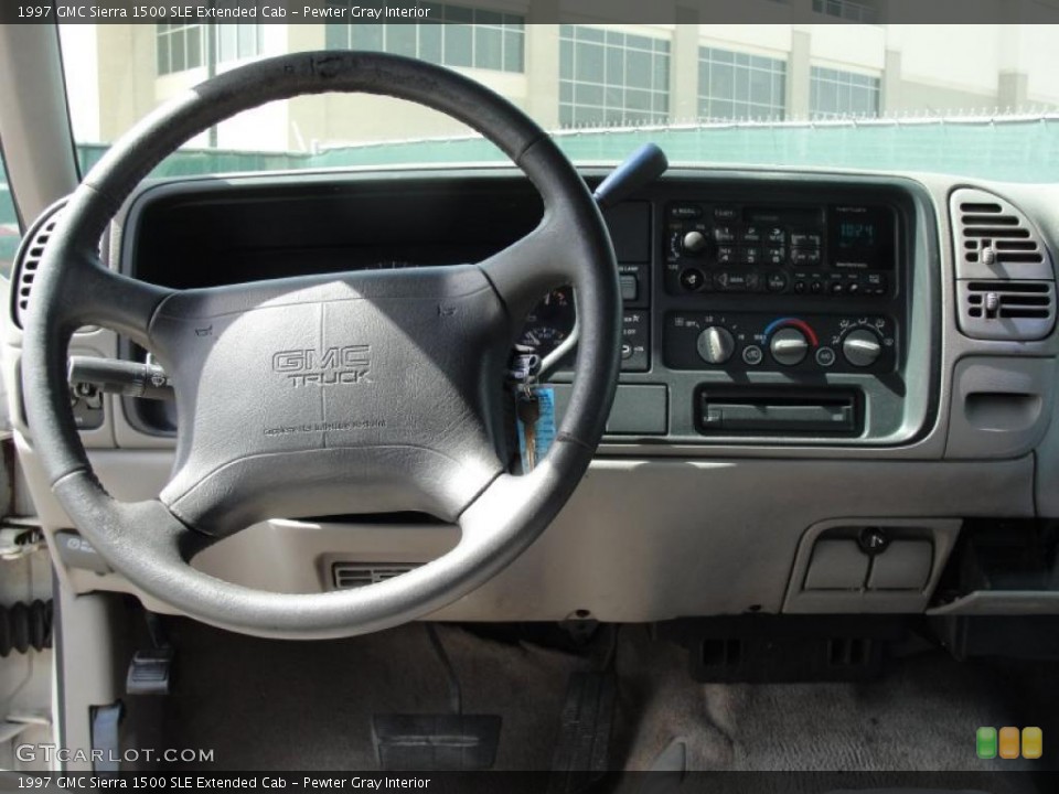 Pewter Gray Interior Dashboard for the 1997 GMC Sierra 1500 SLE Extended Cab #46075922