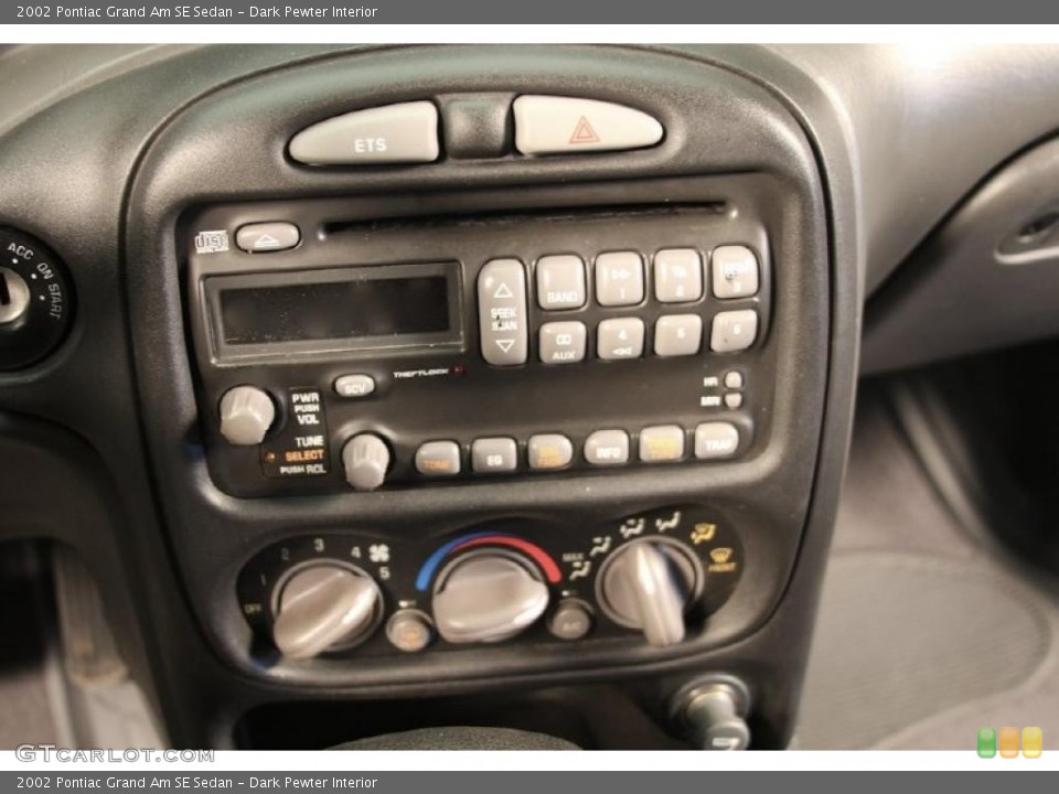 Dark Pewter Interior Controls for the 2002 Pontiac Grand Am SE Sedan #46076883