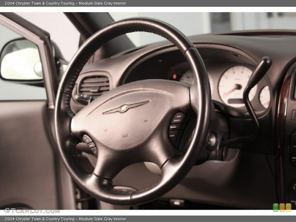 Medium Slate Gray Interior Steering Wheel for the 2004 Chrysler Town & Country Touring #46077081