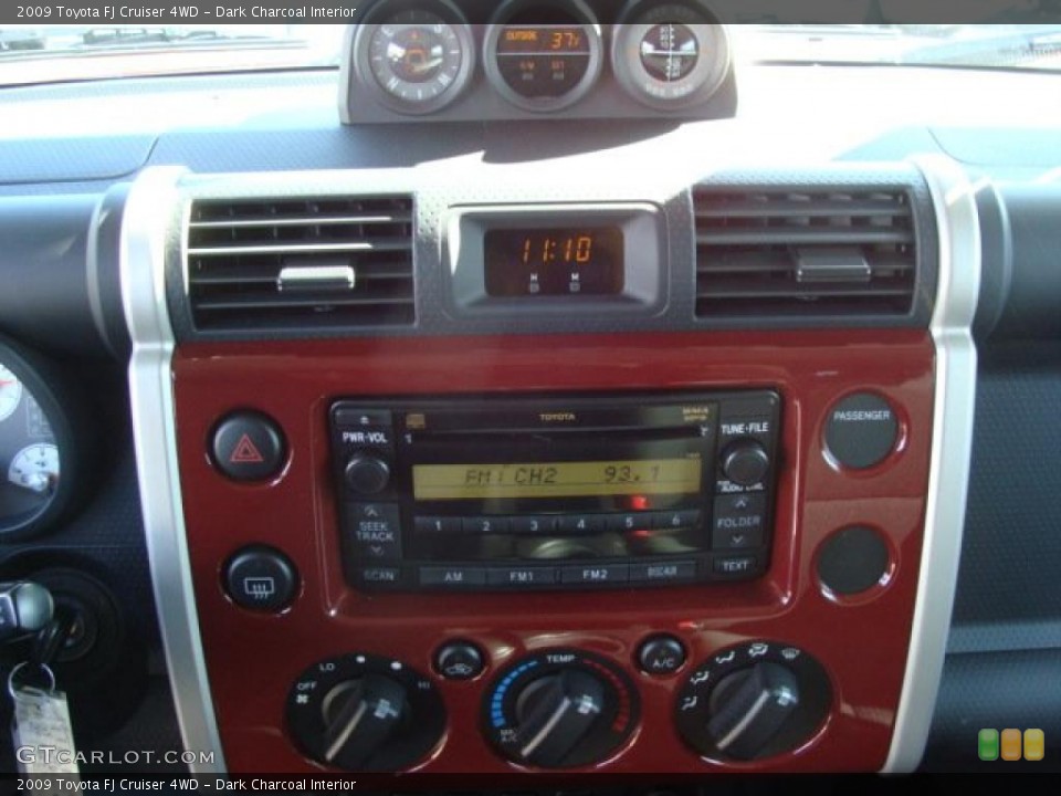 Dark Charcoal Interior Controls for the 2009 Toyota FJ Cruiser 4WD #46077171