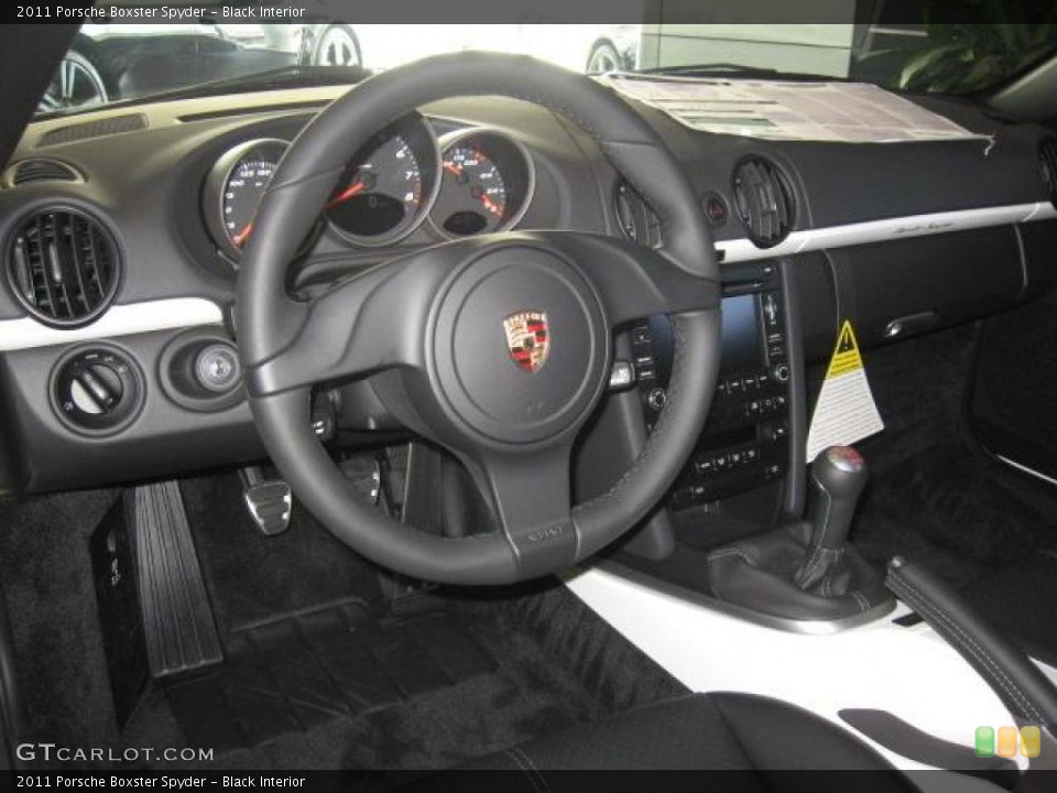 Black Interior Dashboard for the 2011 Porsche Boxster Spyder #46079038