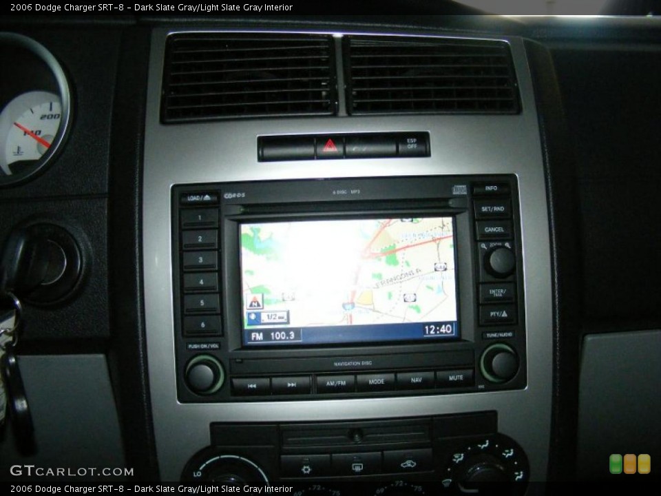 Dark Slate Gray/Light Slate Gray Interior Navigation for the 2006 Dodge Charger SRT-8 #46079488