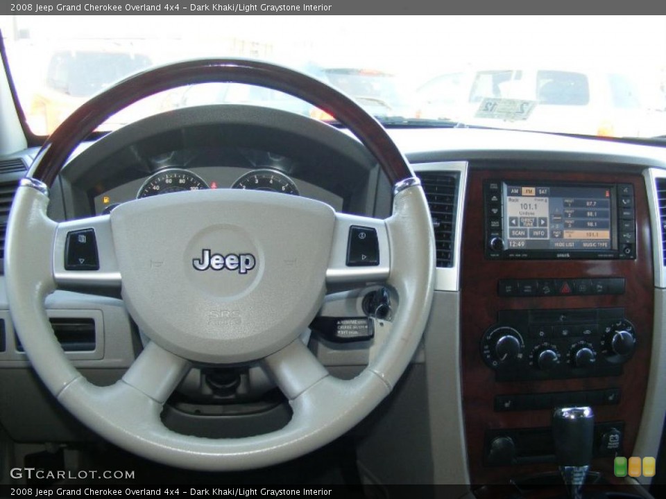 Dark Khaki/Light Graystone Interior Dashboard for the 2008 Jeep Grand Cherokee Overland 4x4 #46080125