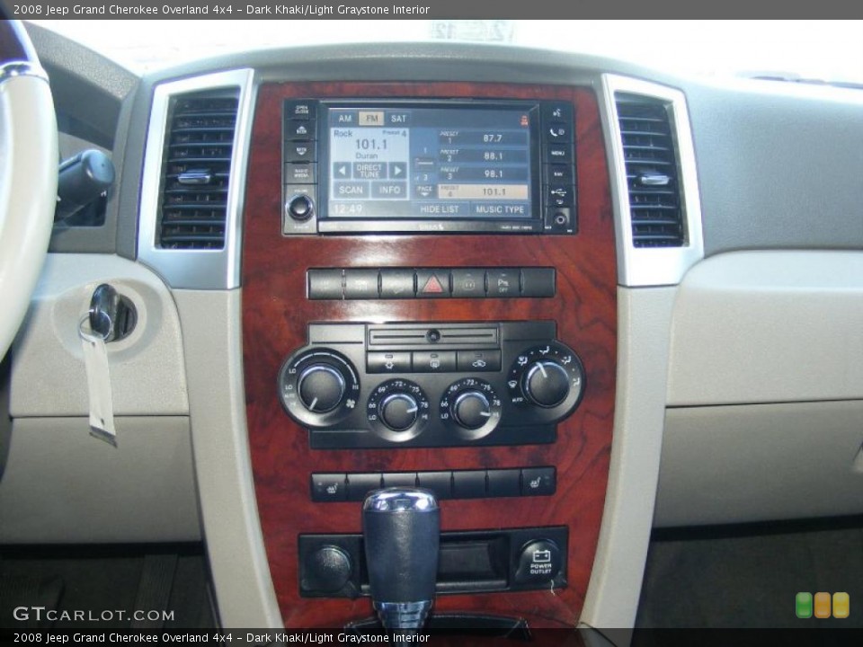 Dark Khaki/Light Graystone Interior Controls for the 2008 Jeep Grand Cherokee Overland 4x4 #46080131