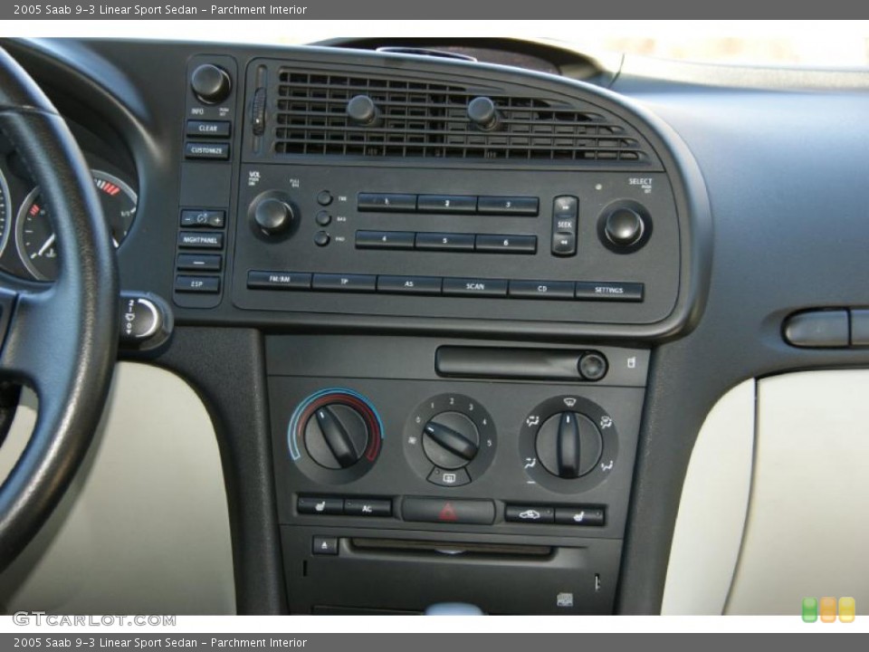 Parchment Interior Controls for the 2005 Saab 9-3 Linear Sport Sedan #46080566