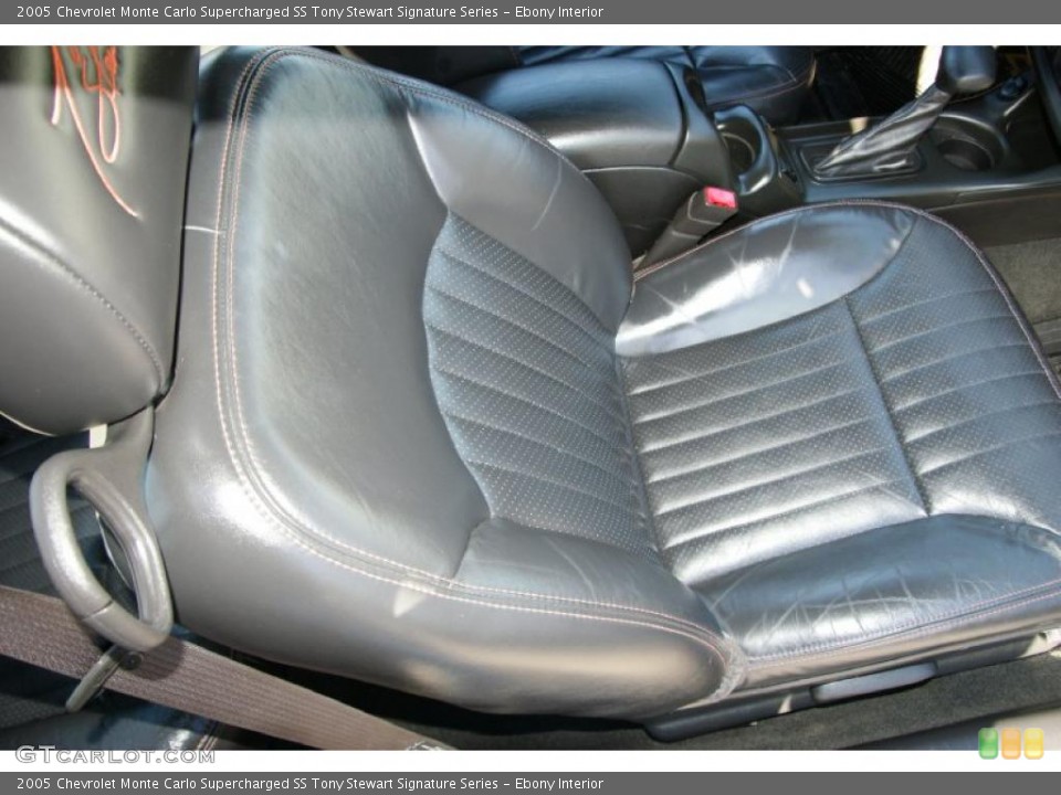 Ebony Interior Photo for the 2005 Chevrolet Monte Carlo Supercharged SS Tony Stewart Signature Series #46080695