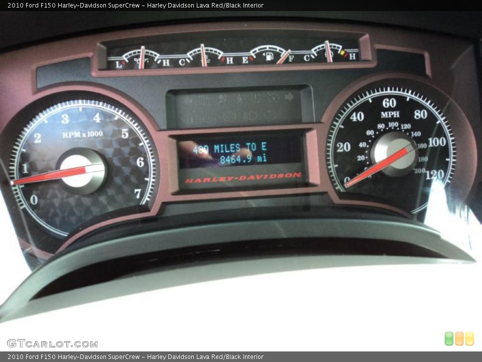 Harley Davidson Lava Red/Black Interior Gauges for the 2010 Ford F150 Harley-Davidson SuperCrew #46081187