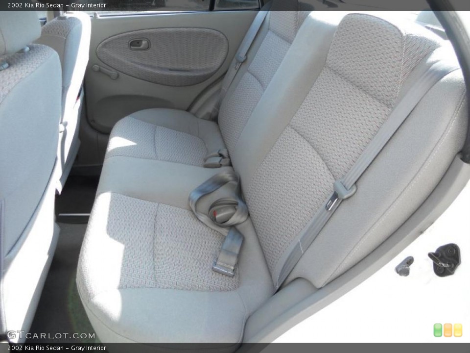Gray Interior Photo for the 2002 Kia Rio Sedan #46082928