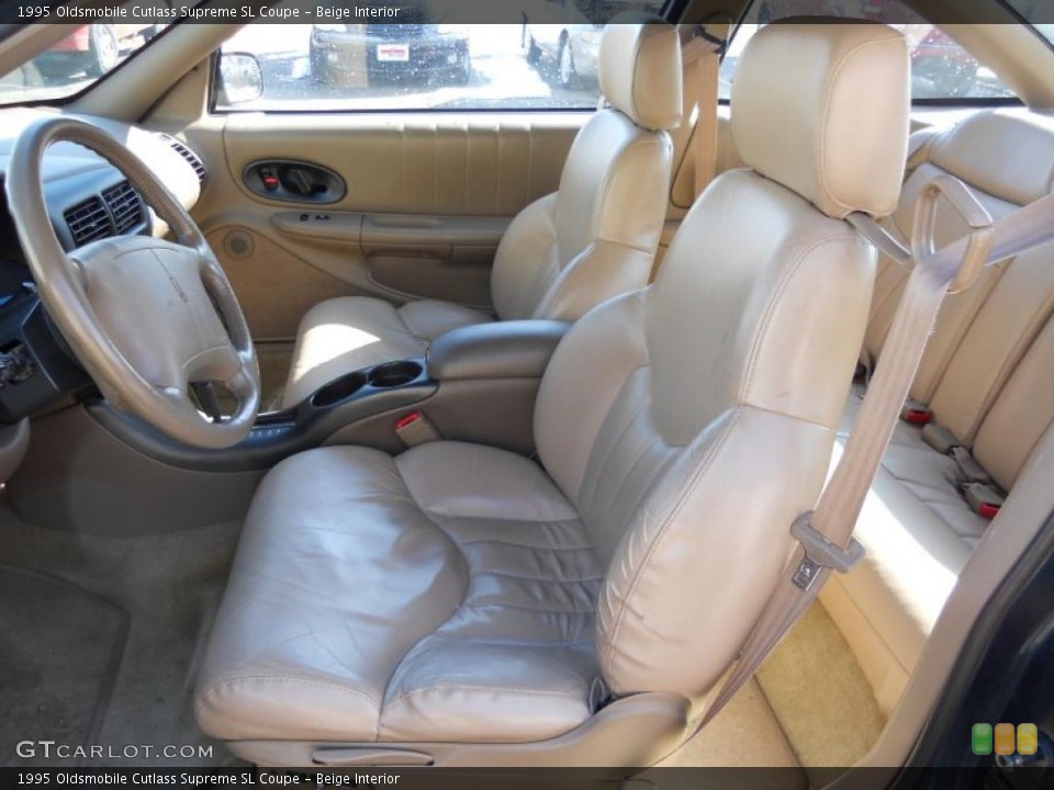 Beige Interior Photo for the 1995 Oldsmobile Cutlass Supreme SL Coupe #46083075